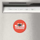 Justice League Logo en Character Silhouettes Magneet (Insitu (Vaatwasser))