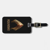 Justice League | Metallic Aquaman Symbol Bagagelabel (Voorkant horizontaal)