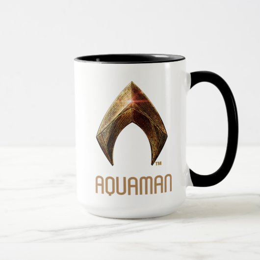 Justice League | Metallic Aquaman Symbol Mok (Rechts)