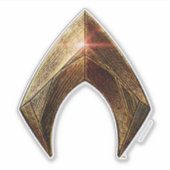 Justice League | Metallic Aquaman Symbol Sticker (Voorkant)