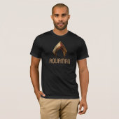 Justice League | Metallic Aquaman Symbol T-shirt (Voorkant volledig)