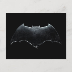 Justice League   Metallic Batman-symbool Briefkaart