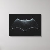Justice League | Metallic Batman-symbool Canvas Afdruk (Voorkant)