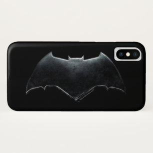 Justice League   Metallic Batman-symbool iPhone X Hoesje