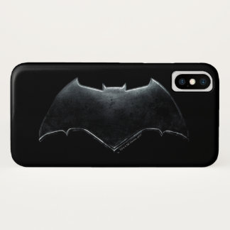 Justice League | Metallic Batman-symbool iPhone X Hoesje