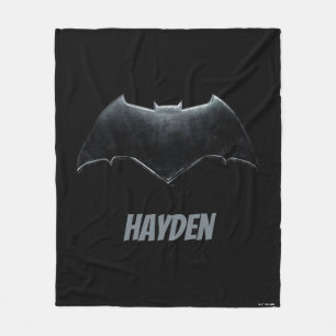 Justice League   Metallic Batman-symbool Fleece Deken