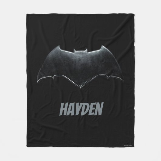 Justice League | Metallic Batman-symbool Fleece Deken (Voorkant)