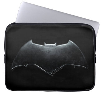 Justice League | Metallic Batman-symbool Laptop Sleeve