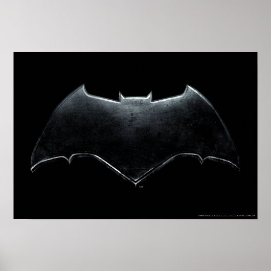 Justice League | Metallic Batman-symbool Poster (Voorkant)