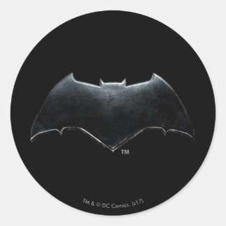 Justice League | Metallic Batman-symbool Ronde Sticker