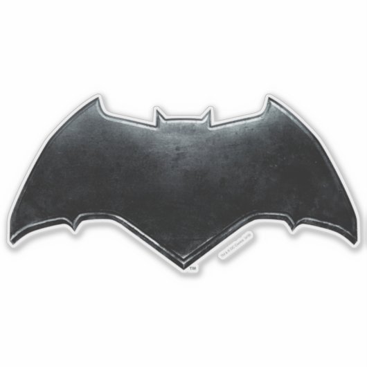 Justice League | Metallic Batman-symbool Sticker (Voorkant)
