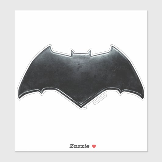 Justice League | Metallic Batman-symbool Sticker (Vel)