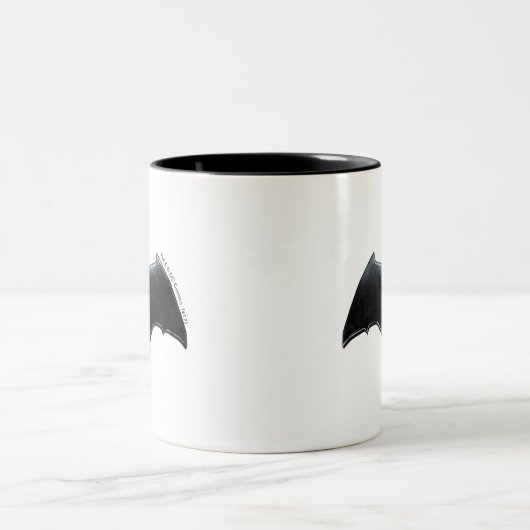 Justice League | Metallic Batman-symbool Tweekleurige Koffiemok (Center)