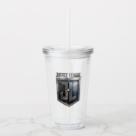 Justice League | Metallic JL Shield Acryl Drinkbeker (Voorkant)