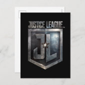 Justice League | Metallic JL Shield Briefkaart (Voorkant / Achterkant)