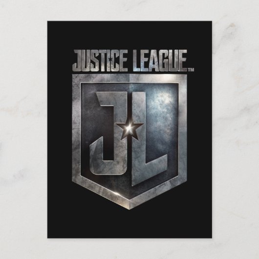 Justice League | Metallic JL Shield Briefkaart (Voorkant)
