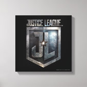 Justice League | Metallic JL Shield Canvas Afdruk (Voorkant)