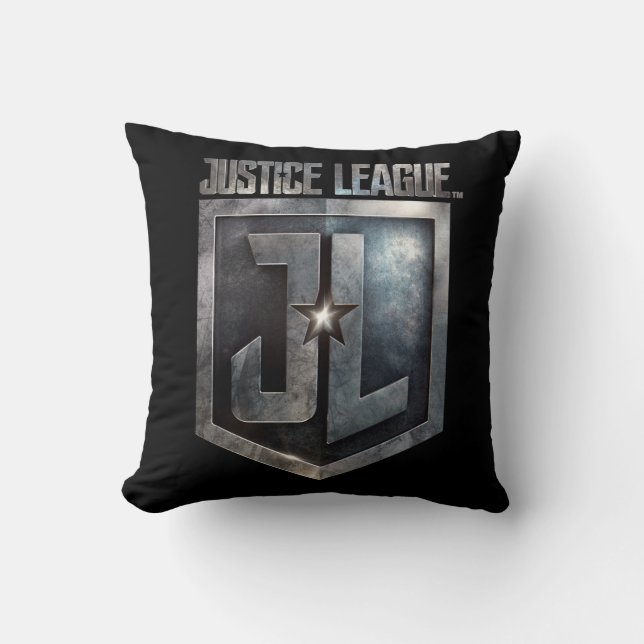 Justice League | Metallic JL Shield Kussen (Voorkant)