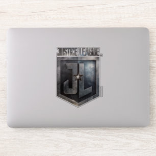 Justice League Metallic JL Shield Sticker