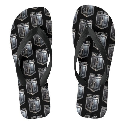 Justice League | Metallic JL Shield Teenslippers (Voetbed)
