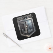 Justice League | Metallic JL Shield Vierkante Sticker (Envelop)