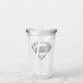 Justice League | Metallic Superman-symbool Acryl Drinkbeker (Achterkant)