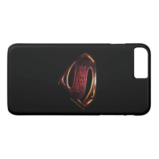 Justice League | Metallic Superman-symbool Case-Mate iPhone Case (Achterkant (Horizontaal))
