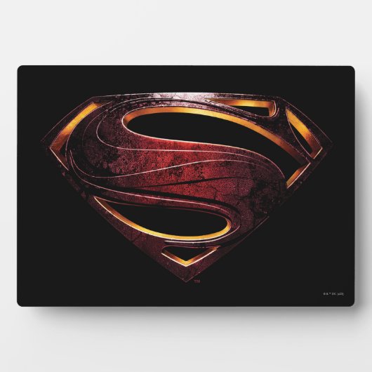 Justice League | Metallic Superman-symbool Fotoplaat (voorkant)