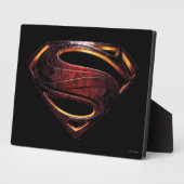 Justice League | Metallic Superman-symbool Fotoplaat (Zijkant)