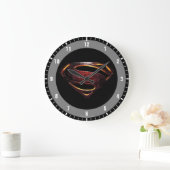 Justice League | Metallic Superman-symbool Grote Klok (Huis)