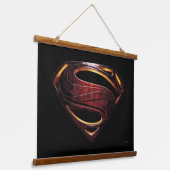 Justice League | Metallic Superman-symbool Hangend Wandkleed (Gebogen)