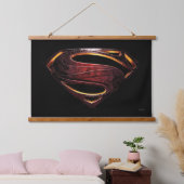 Justice League | Metallic Superman-symbool Hangend Wandkleed (Slaapkamer)