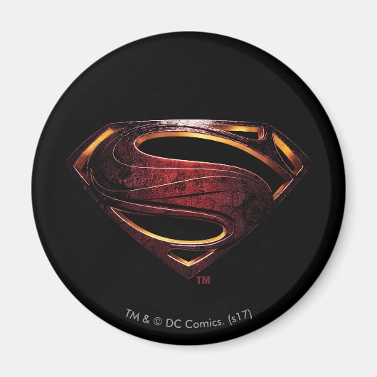 Justice League | Metallic Superman-symbool Magneet (Voorkant)