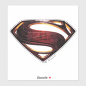 Justice League | Metallic Superman-symbool Sticker (Vel)