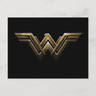 Justice League Metallic Wonder Woman Symbol Briefkaart