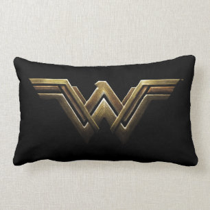 Justice League Metallic Wonder Woman Symbol Kussen