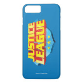 Justice League Name and Shield Logo Case-Mate iPhone Case (Achterkant)