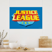 Justice League Name and Shield Logo Poster (Keuken)