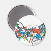 Justice League of America Group 2 Magneet (Voorkant / Achterkant)
