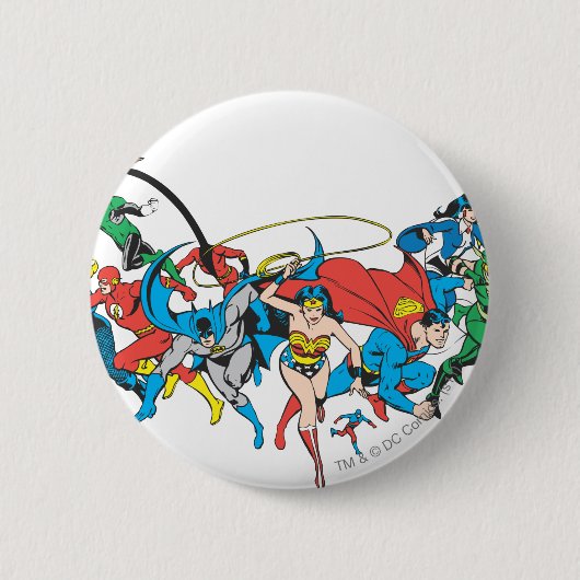 Justice League of America Group 2 Ronde Button 5,7 Cm (Voorkant)