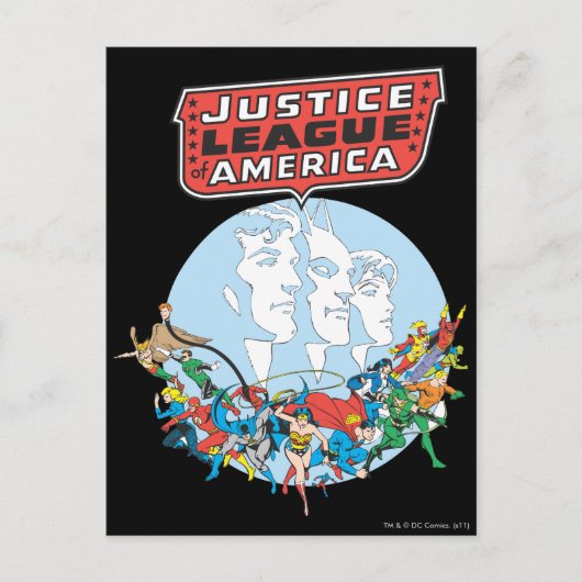 Justice League of America Group Briefkaart (Voorkant)