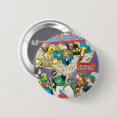 Justice League of America Issue #21 - aug Ronde Button 5,7 Cm (Voorkant /achterkant)