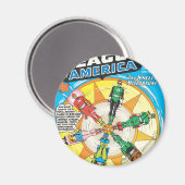 Justice League of America Issue #6 - Sept Magneet (Voorkant / Achterkant)