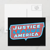 Justice League of America Logo Briefkaart (Voorkant / Achterkant)