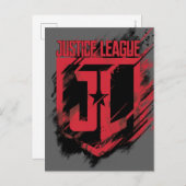 Justice League | Penseelverf JL-schild Briefkaart (Voorkant / Achterkant)