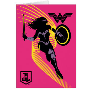 Justice League Pictogram Wonder Woman Silhouette