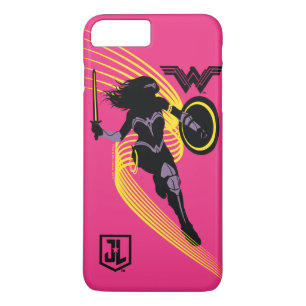 Justice League Pictogram Wonder Woman Silhouette iPhone 8 Plus / 7 Plus Hoesje