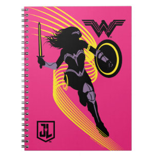 Justice League   Pictogram Wonder Woman Silhouette Notitieboek