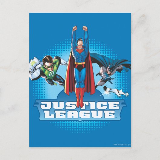 Justice League Power Trio Briefkaart (Voorkant)