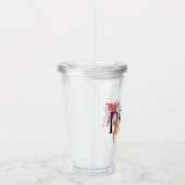 Justice League Pride Character Silhouettes Acryl Drinkbeker (Rechts)